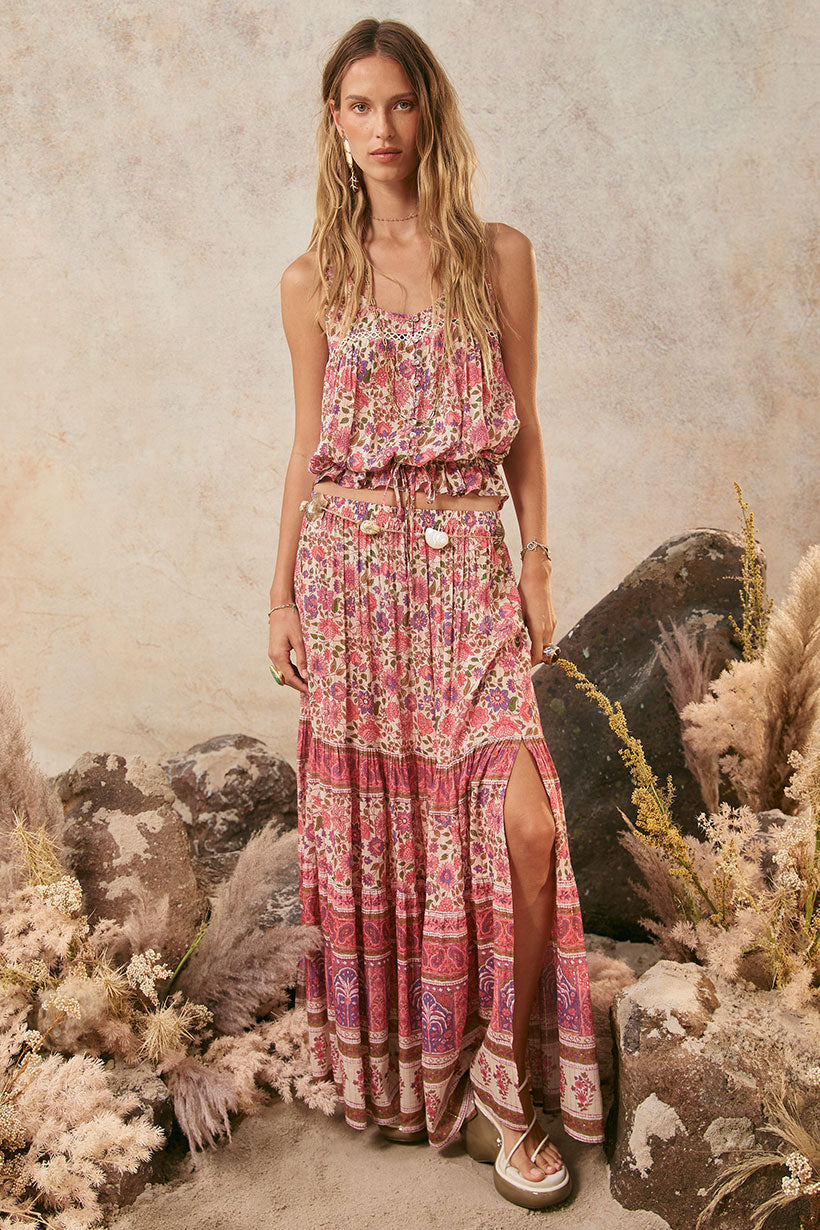 Spell - Elysian Maxi Skirt - Petunia