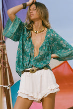Load image into Gallery viewer, Spell - Elysian Short Sleeve Blouse - Jade
