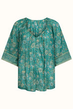 Load image into Gallery viewer, Spell - Elysian Short Sleeve Blouse - Jade
