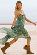 Load image into Gallery viewer, Spell - Elysian Strappy Maxi Dress - Jade
