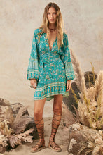 Load image into Gallery viewer, Spell - Elysian Tunic Dress - Jade
