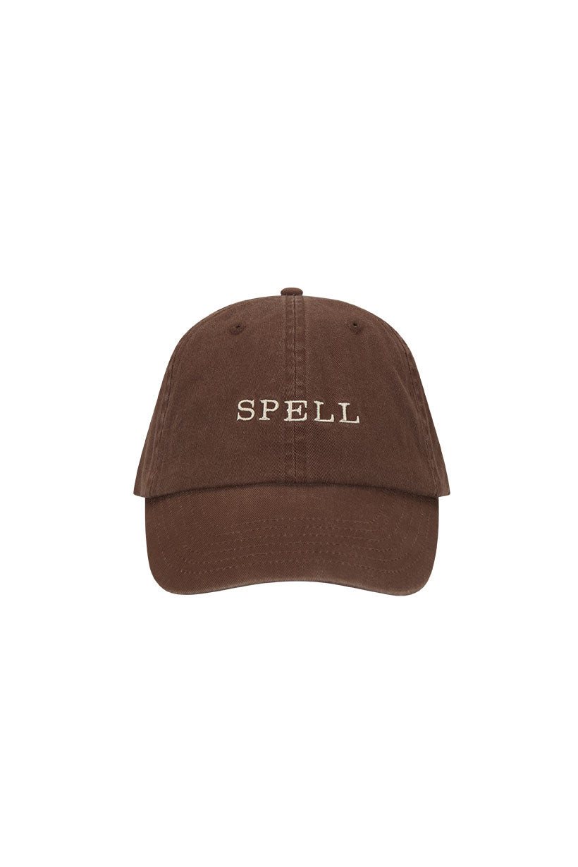 Spell - Spell Embroidered Cap - Cacao
