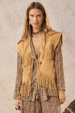 Load image into Gallery viewer, Spell - Fearless Heart Suede Fringe Vest - Sun Glow - PRE ORDER
