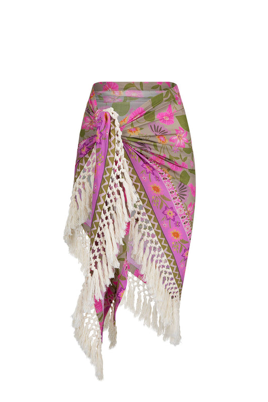 Spell - Goldie Tassel Sarong - Desert Rose