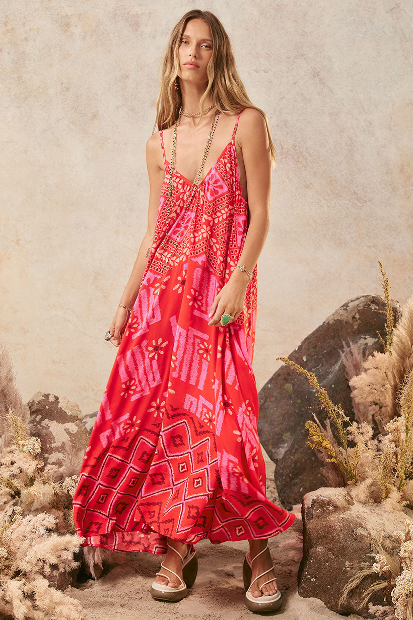 Spell - Libertine Strappy Maxi Dress - Cayene