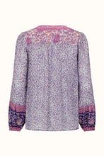 Load image into Gallery viewer, Spell - Little Bird Lace Up Blouse - Berry
