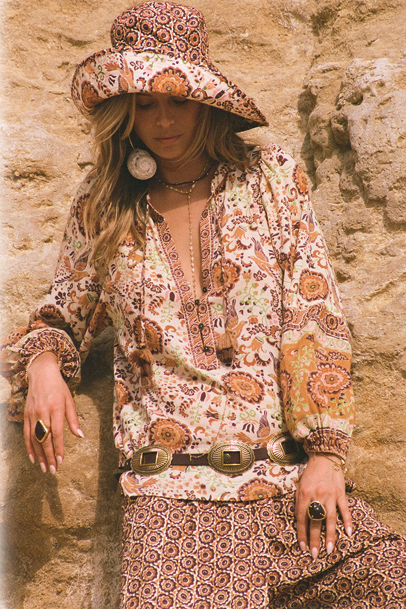 Spell - Sannah Blouse - Golden Ochre