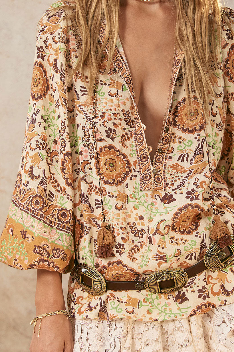 Spell - Sannah Blouse - Golden Ochre