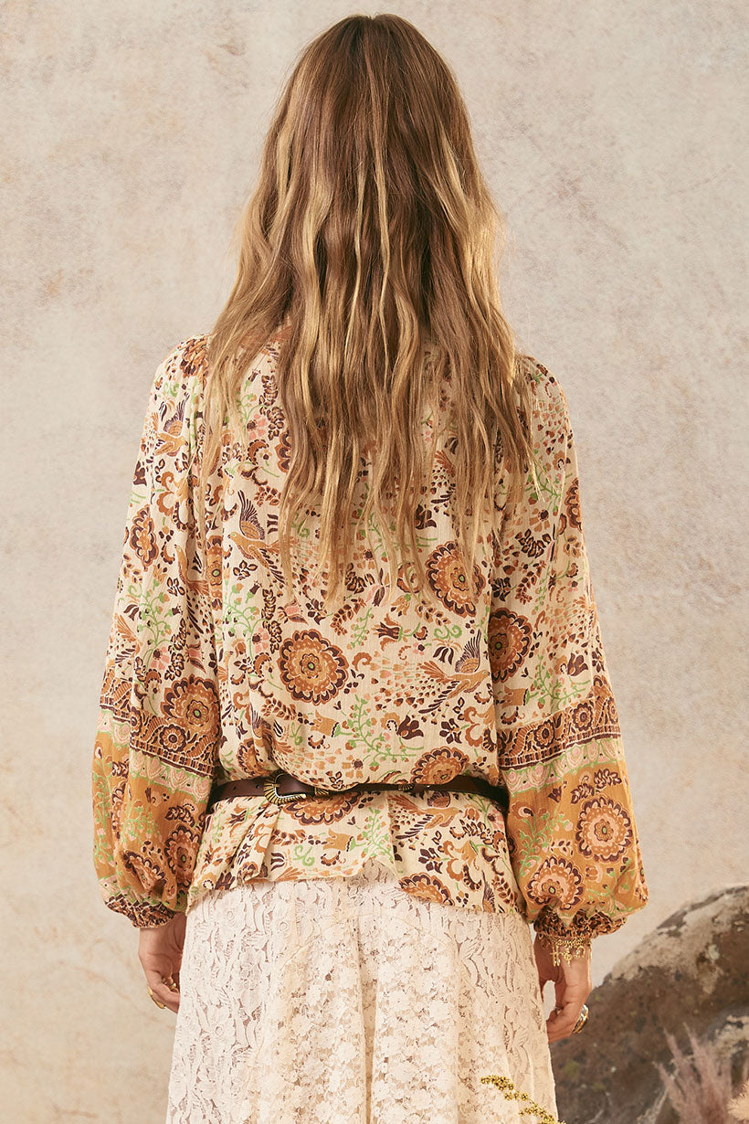 Spell - Sannah Blouse - Golden Ochre