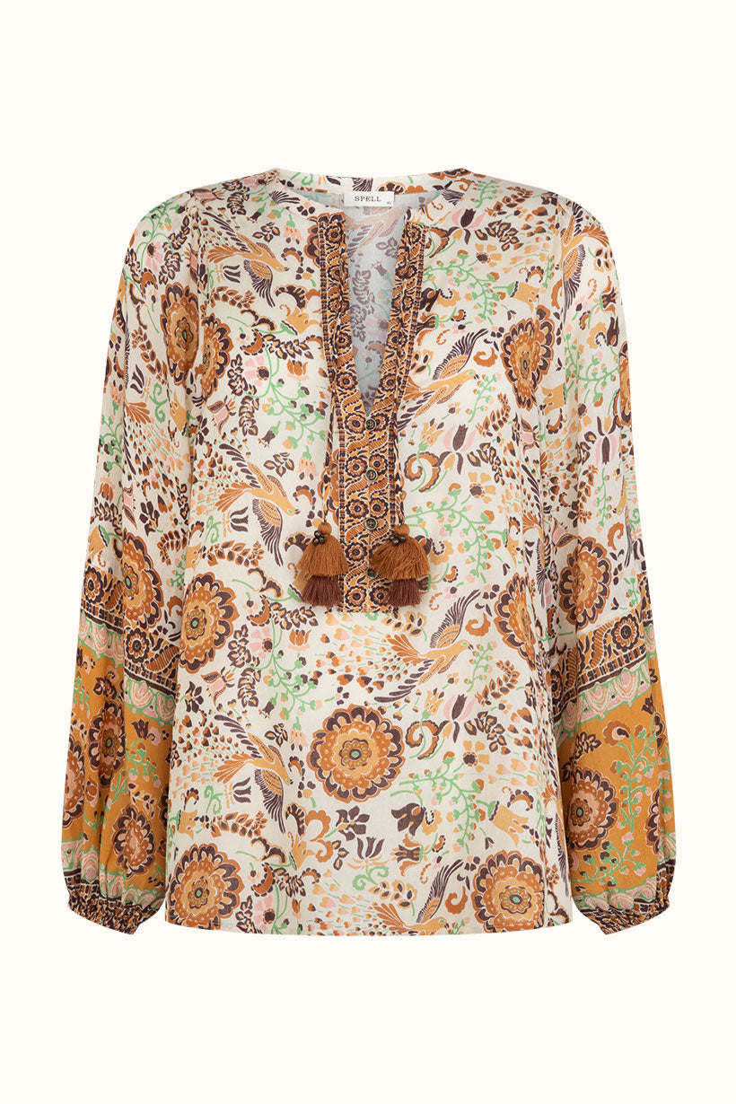 Spell - Sannah Blouse - Golden Ochre