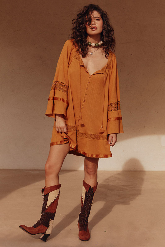 Spell - Serenade Tunic Dress - Marigold