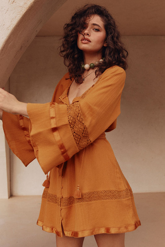 Spell - Serenade Tunic Dress - Marigold