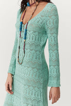 Load image into Gallery viewer, Spell - Siesta Pointelle Dress - Seafoam
