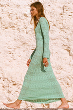 Load image into Gallery viewer, Spell - Siesta Pointelle Dress - Seafoam
