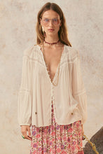 Load image into Gallery viewer, Spell - Teodora Blouse - White Smoke
