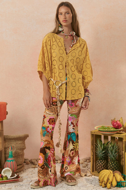 Spell - Yaya Lace Blouse - Golden Sun
