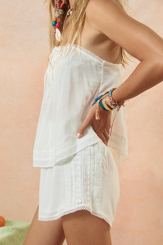 Spell - Hera Lace Short - Salt