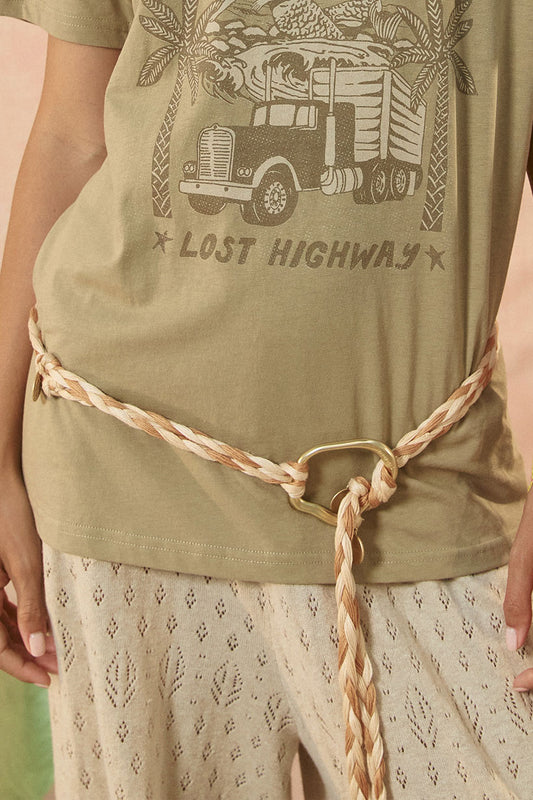 Spell - Lovers & Dreamers Rope Belt - Sand