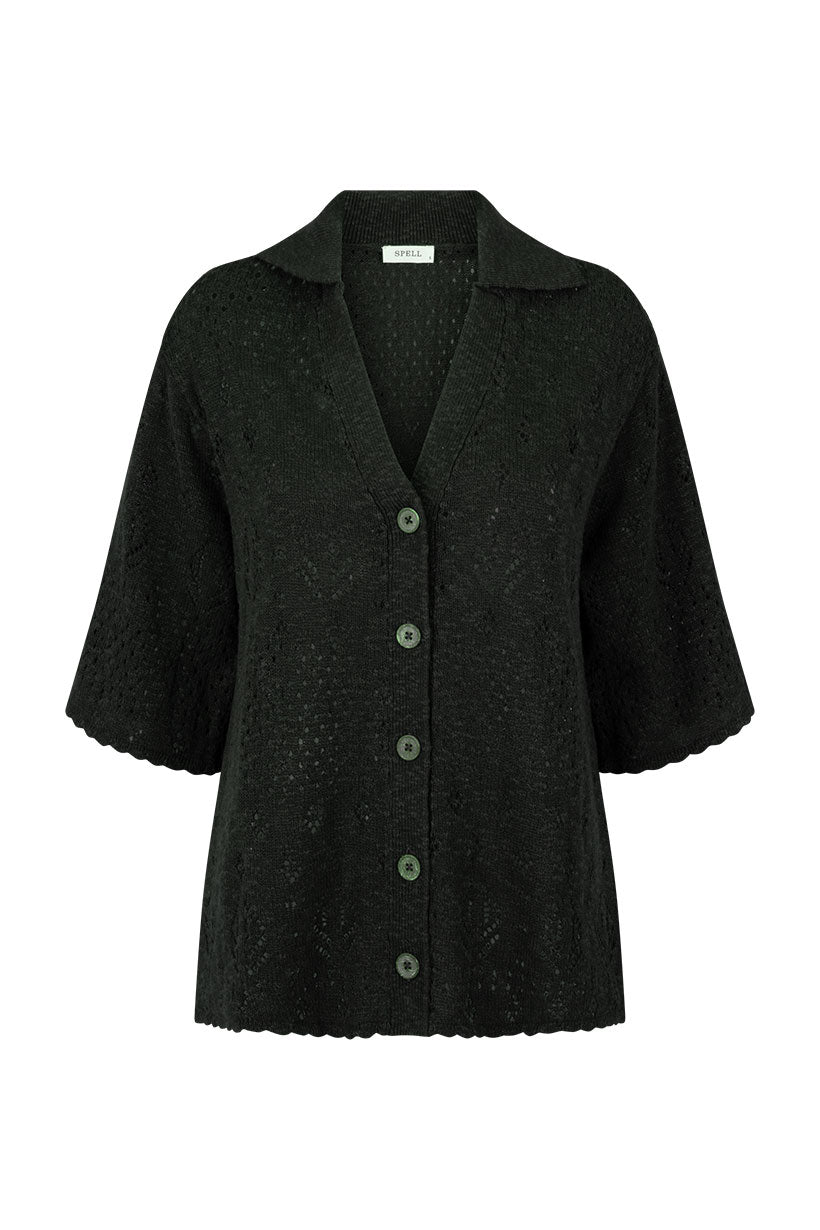 Spell - Rhodes Knit Shirt - Onyx