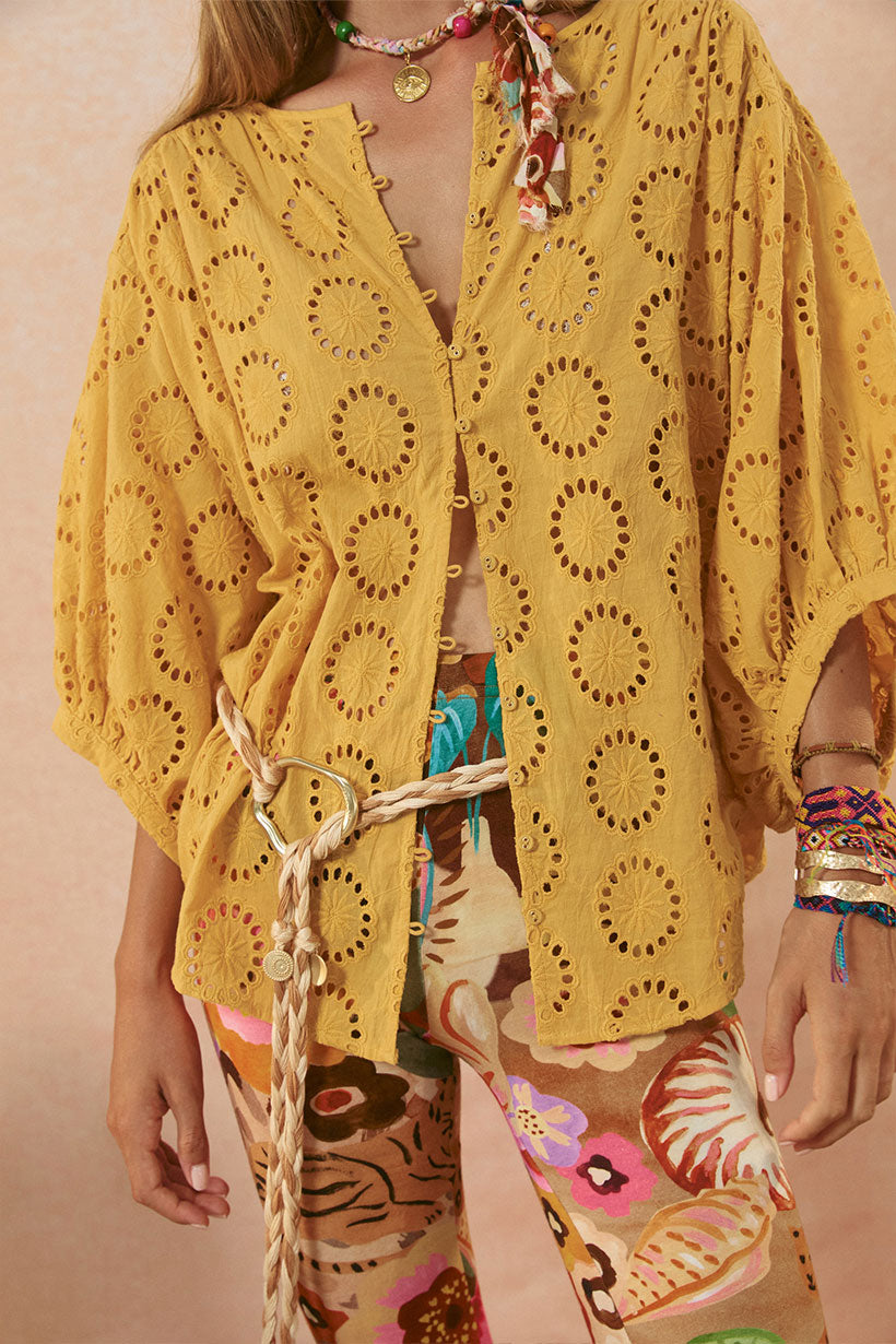 Spell - Yaya Lace Blouse - Golden Sun