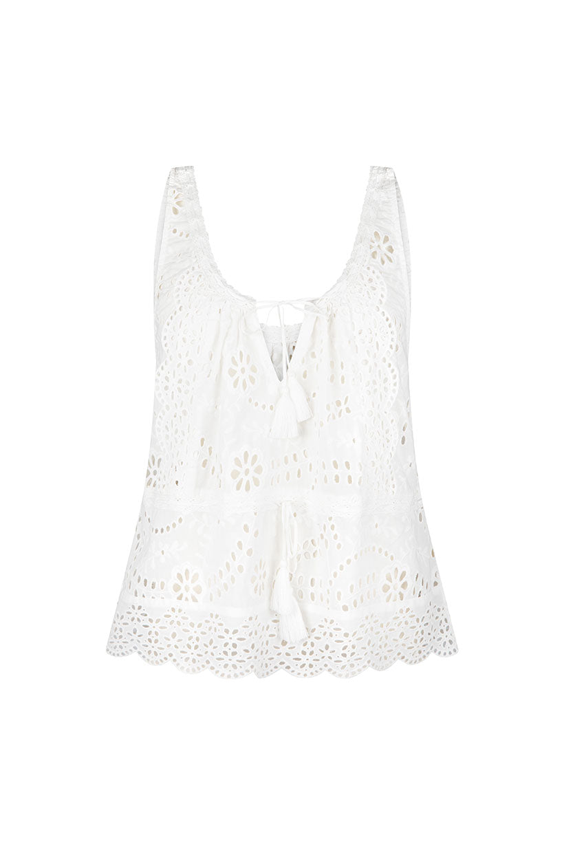 Spell - Yaya Lace Cami - Antique White