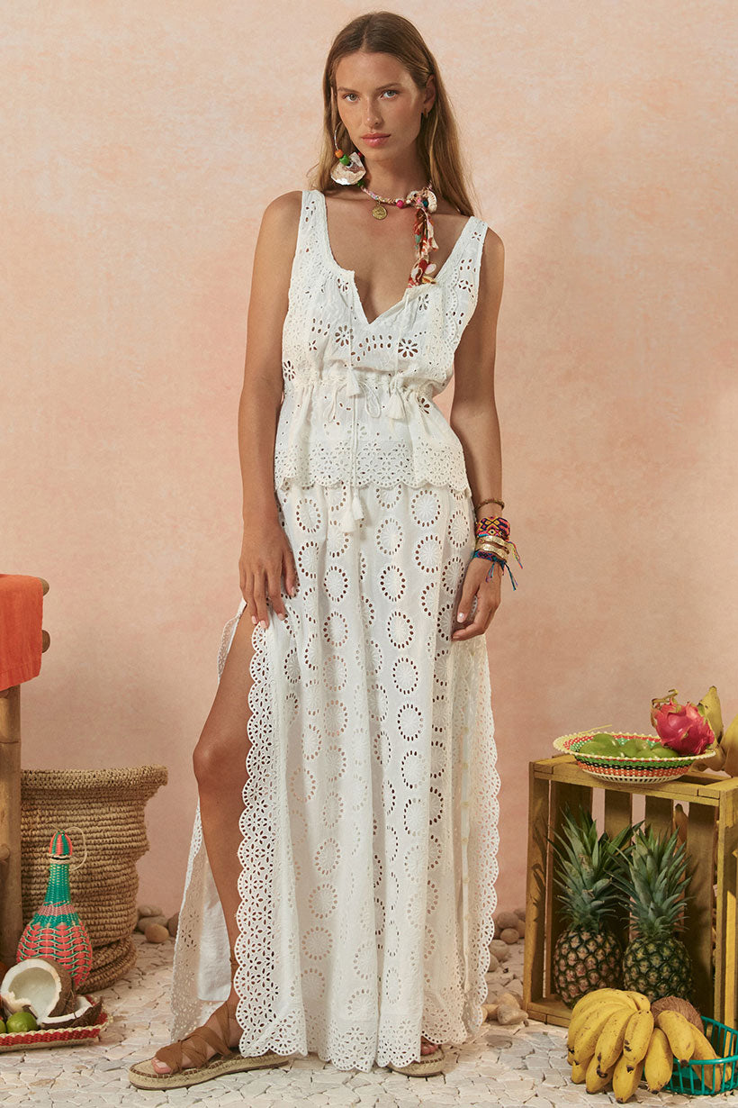 Spell - Yaya Lace Pant - Antique White