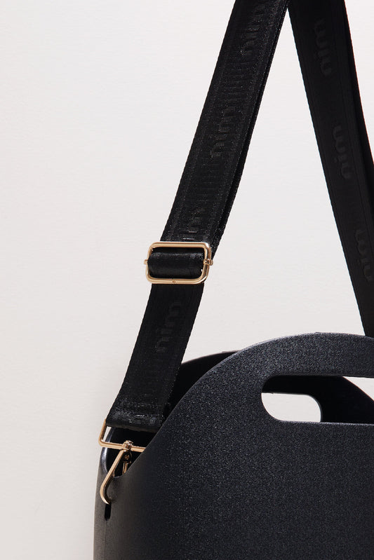 Nim The Label - Shoulder Strap - Black Mono - Gold or Silver