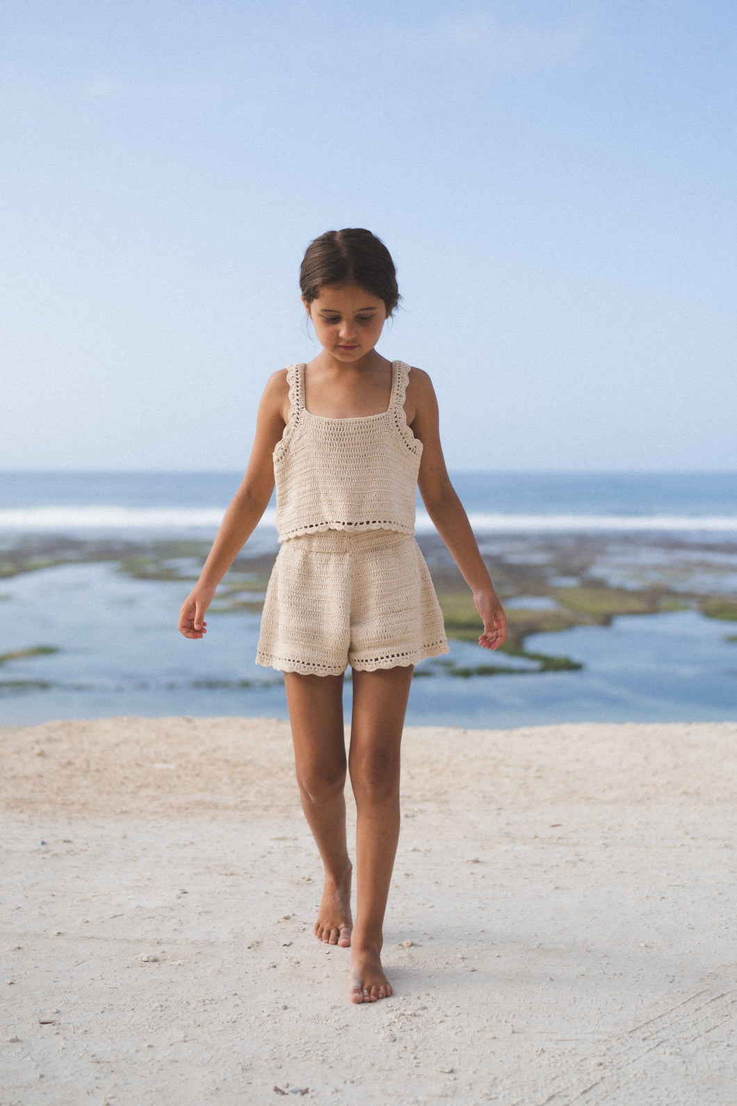 Illoura The Label - Crochet Shorts - Ecru