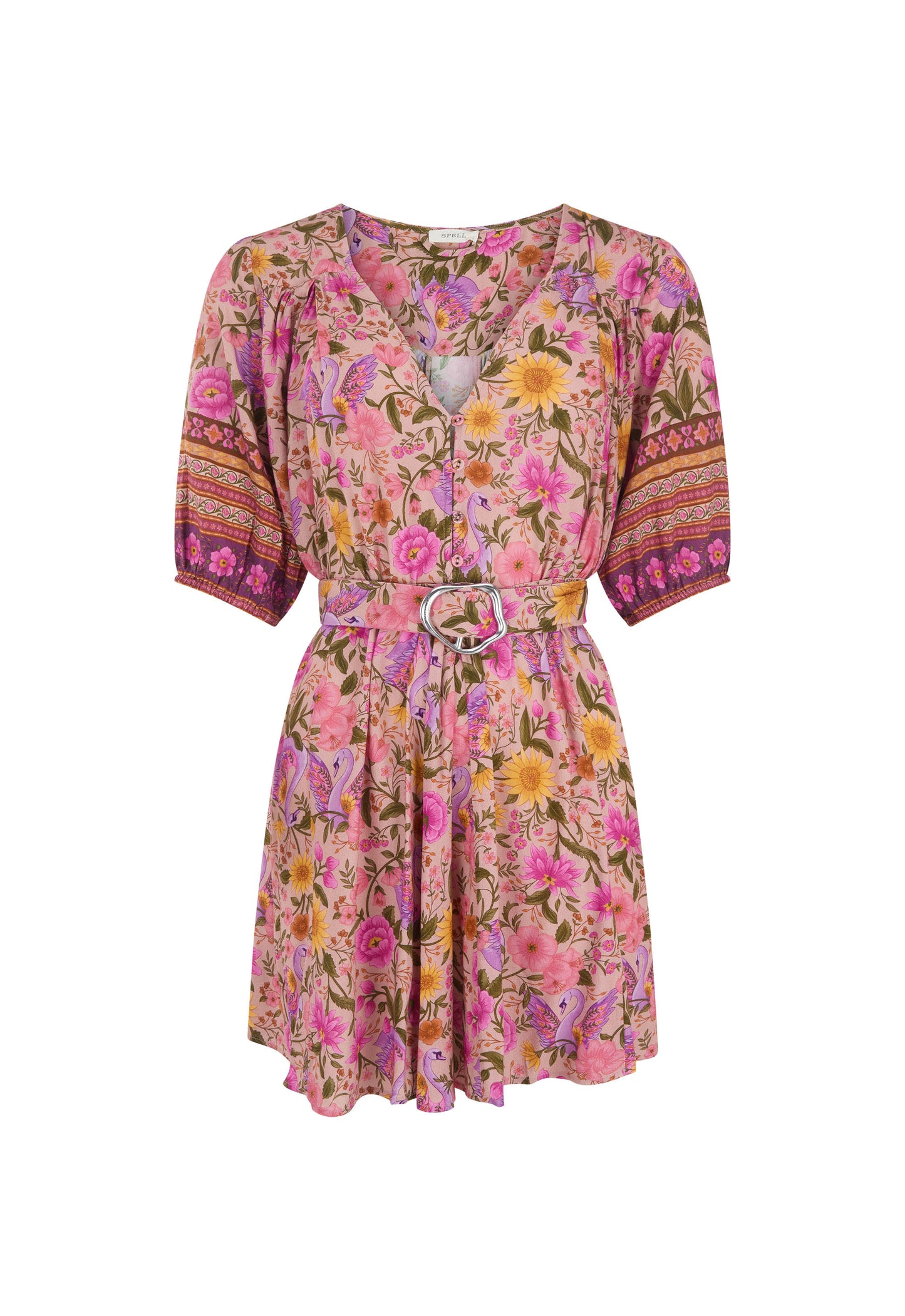 Spell - Swan Lake Mini Dress - Lilac Rose