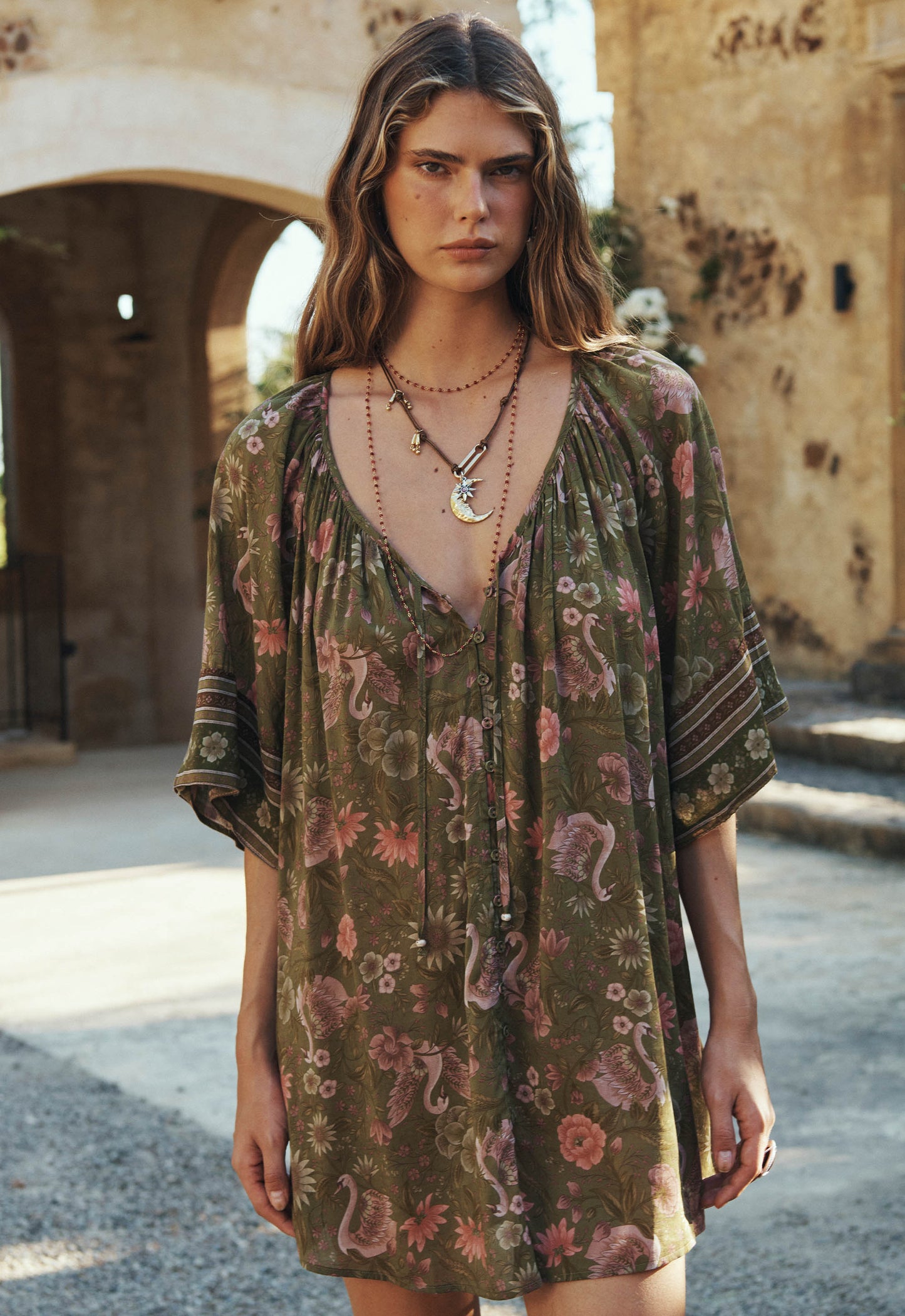 Spell - Swan Lake Tunic Dress - Sage