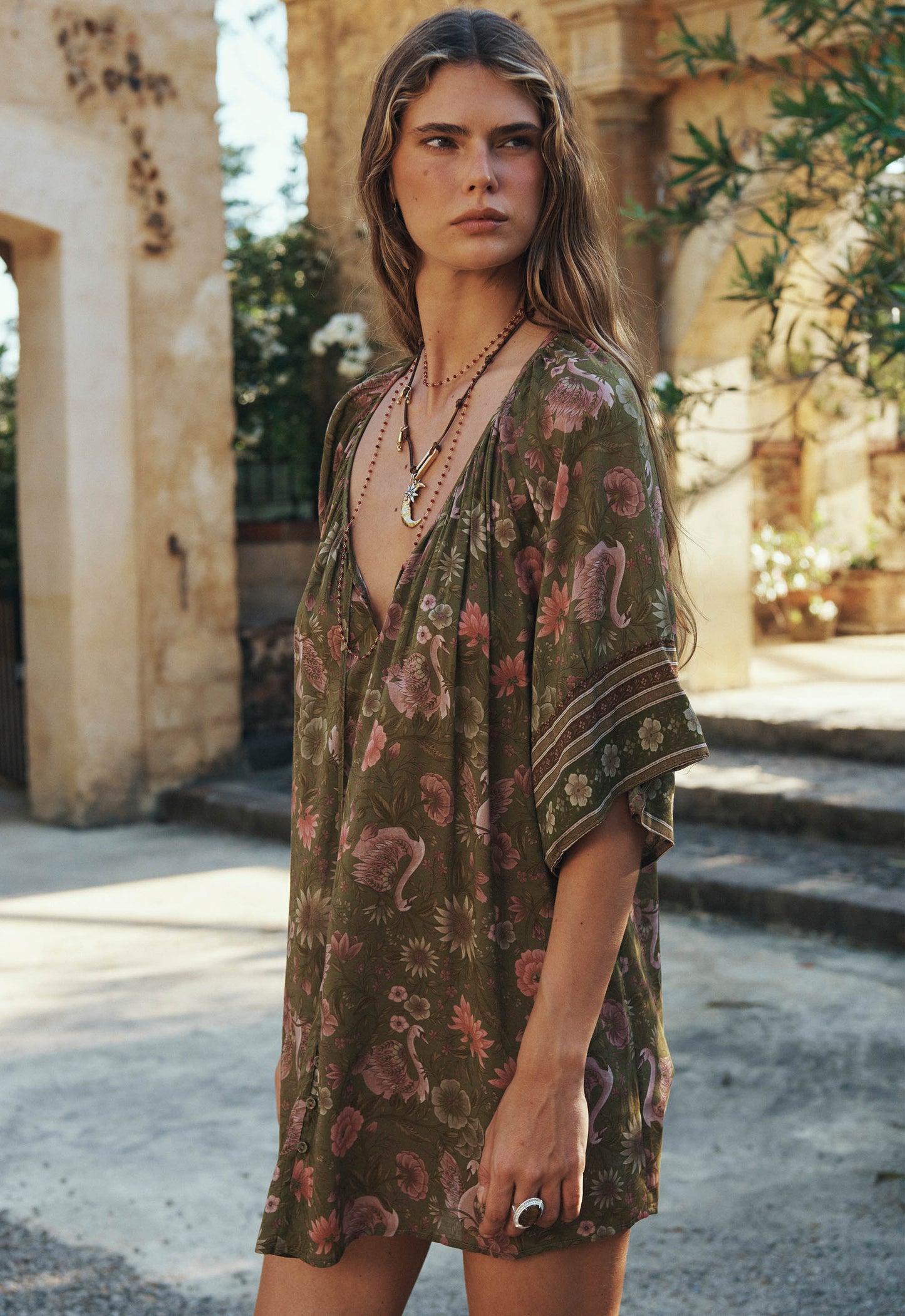 Spell - Swan Lake Tunic Dress - Sage