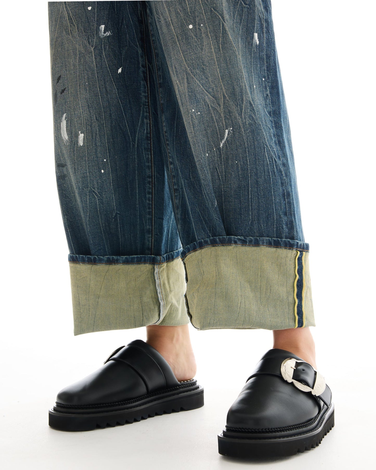 The Tales - Selvedge Denim Cross Over Slouch Jeans