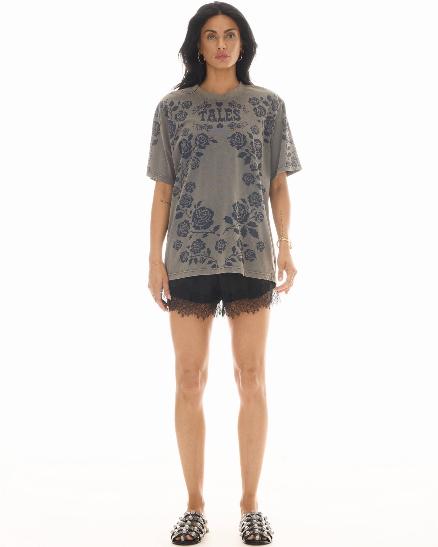The Tales - Distorted Black Rose Tee