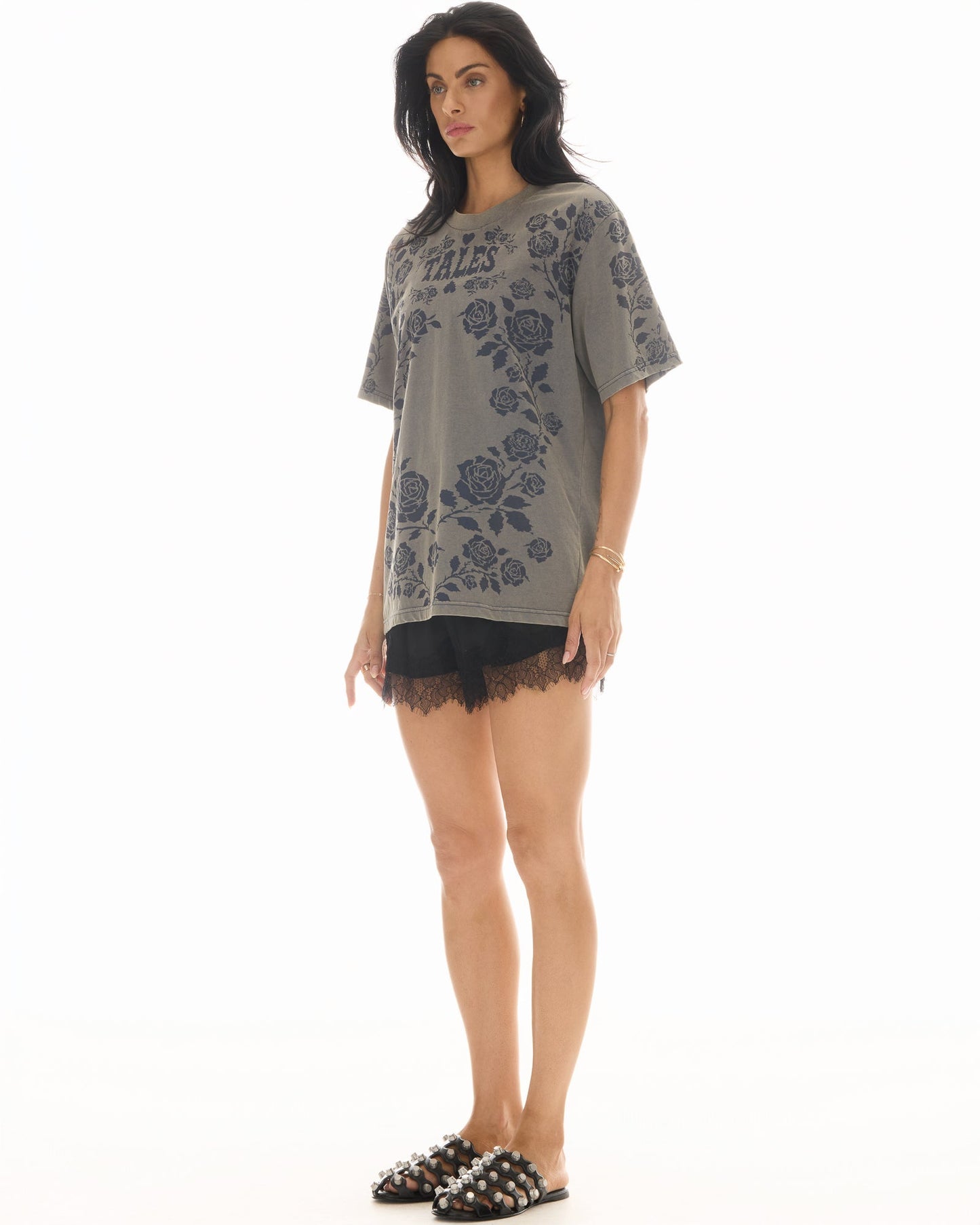 The Tales - Distorted Black Rose Tee