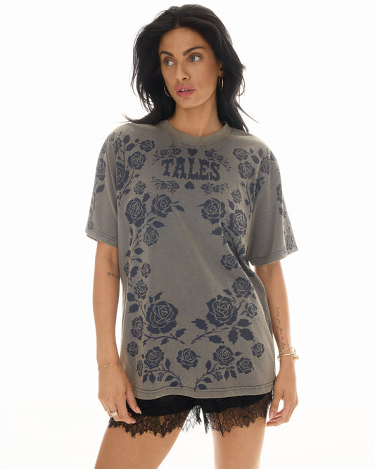 The Tales - Distorted Black Rose Tee