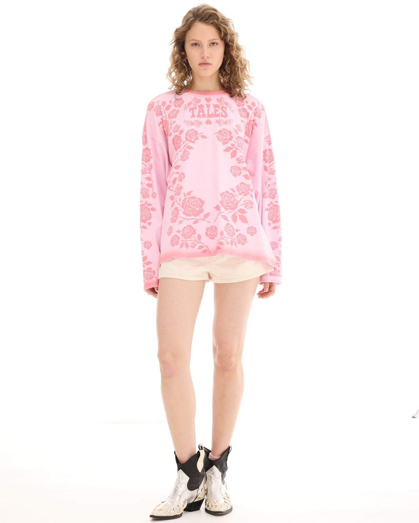 The Tales - Distorted Rose Long Sleeve Tee