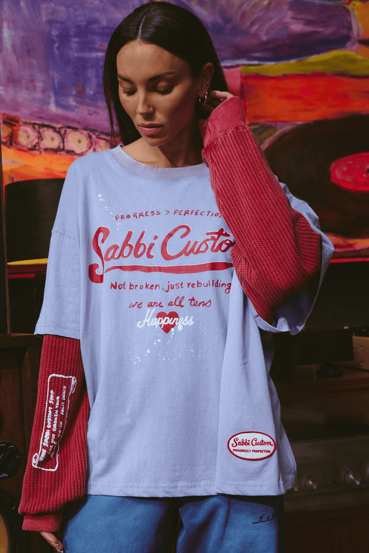 Sabbi - THE LONG SLEEVE SABBI CUSTOM TEE - LILAC