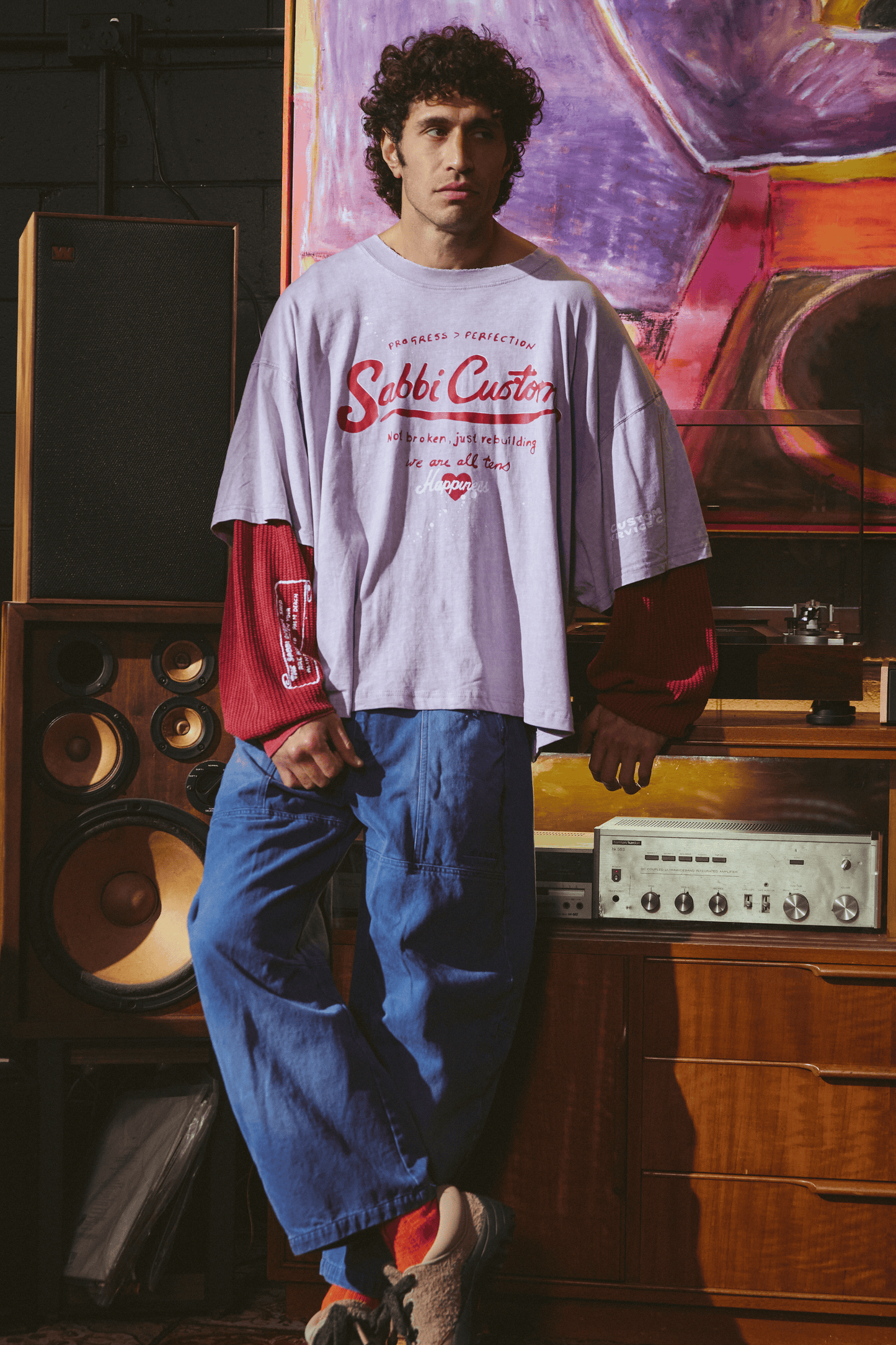 Sabbi - THE LONG SLEEVE SABBI CUSTOM TEE - LILAC