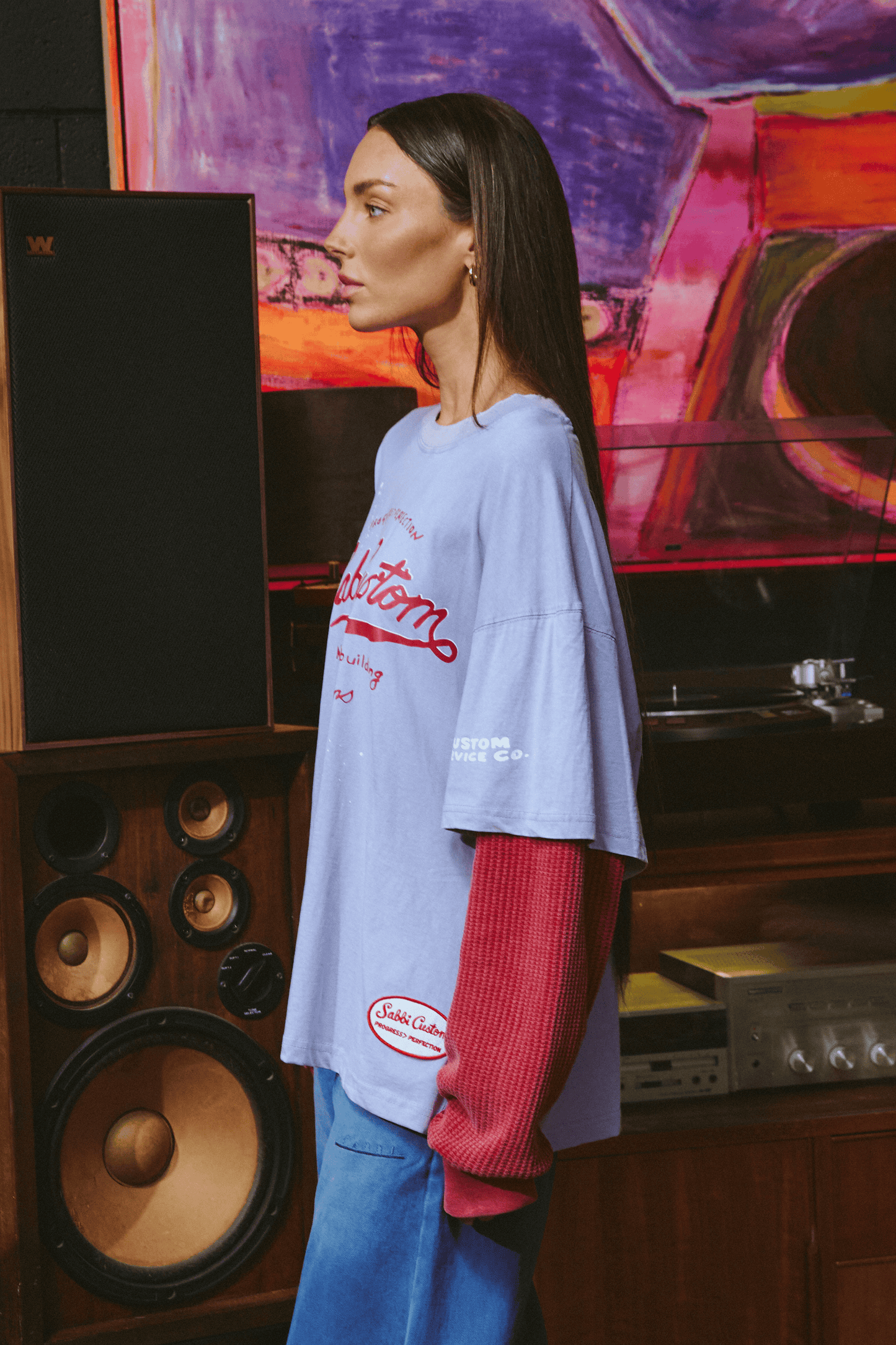 Sabbi - THE LONG SLEEVE SABBI CUSTOM TEE - LILAC