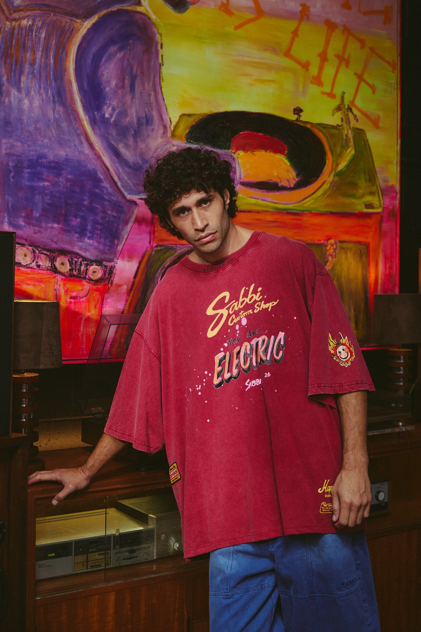 Sabbi - THE VERY OVERSIZED - YOU ARE ELECTRIC TEE