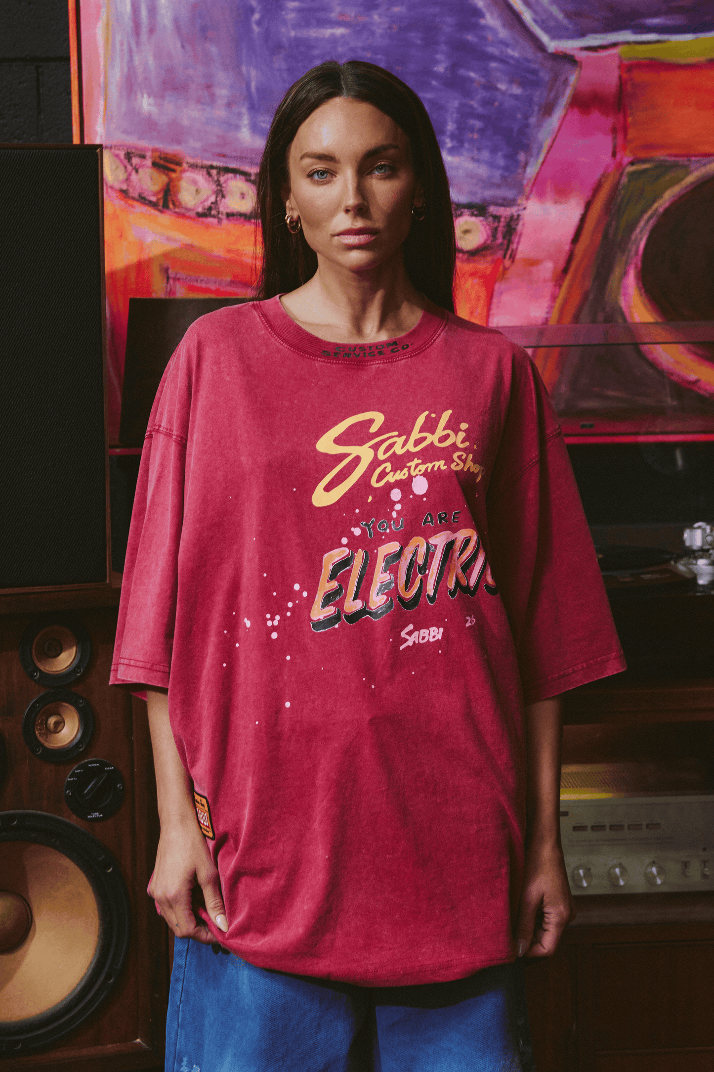 Sabbi - THE VERY OVERSIZED - YOU ARE ELECTRIC TEE