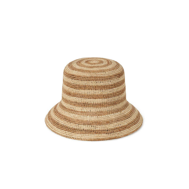 Lack Of Color - Inca Bucket Hat - Mocha Stripe