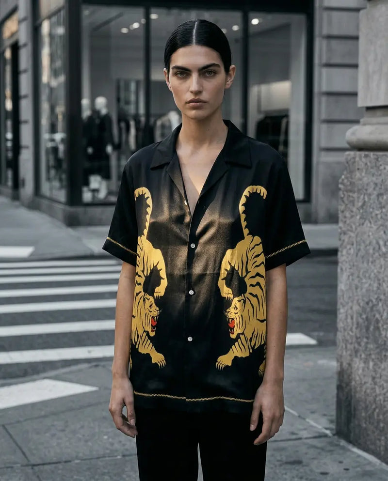 The Tales - Crouching Tiger Silk Shirt