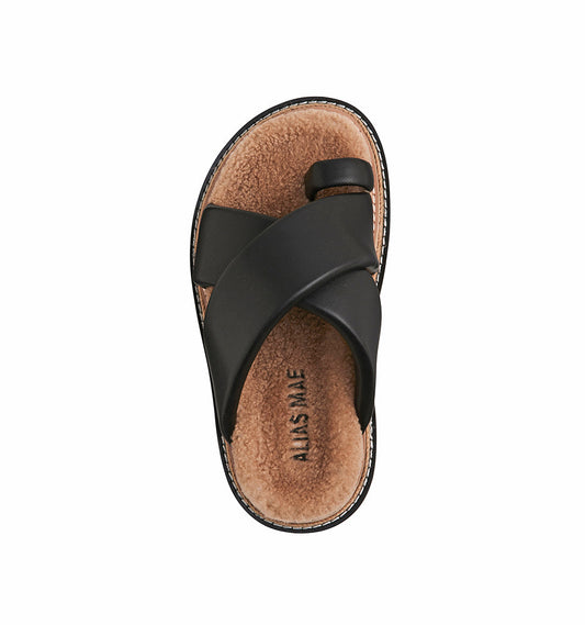 Alias Mae - Venga - Black Leather / Shearling