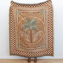 Load image into Gallery viewer, Holliday Home - Copacabana Woven Picnic Rug / Throw - TAN
