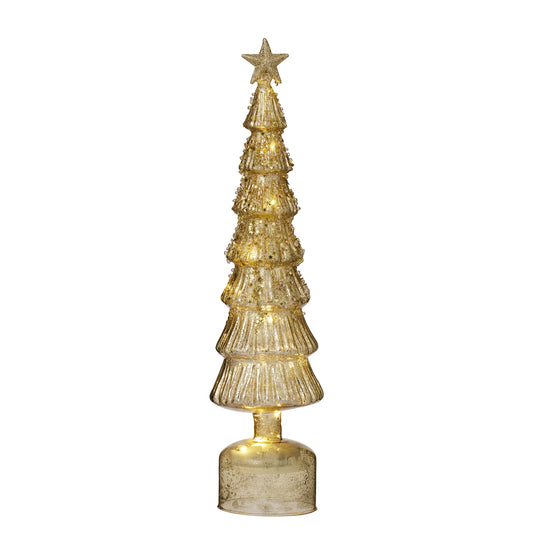 CTC - LED Glass Tree - Gold