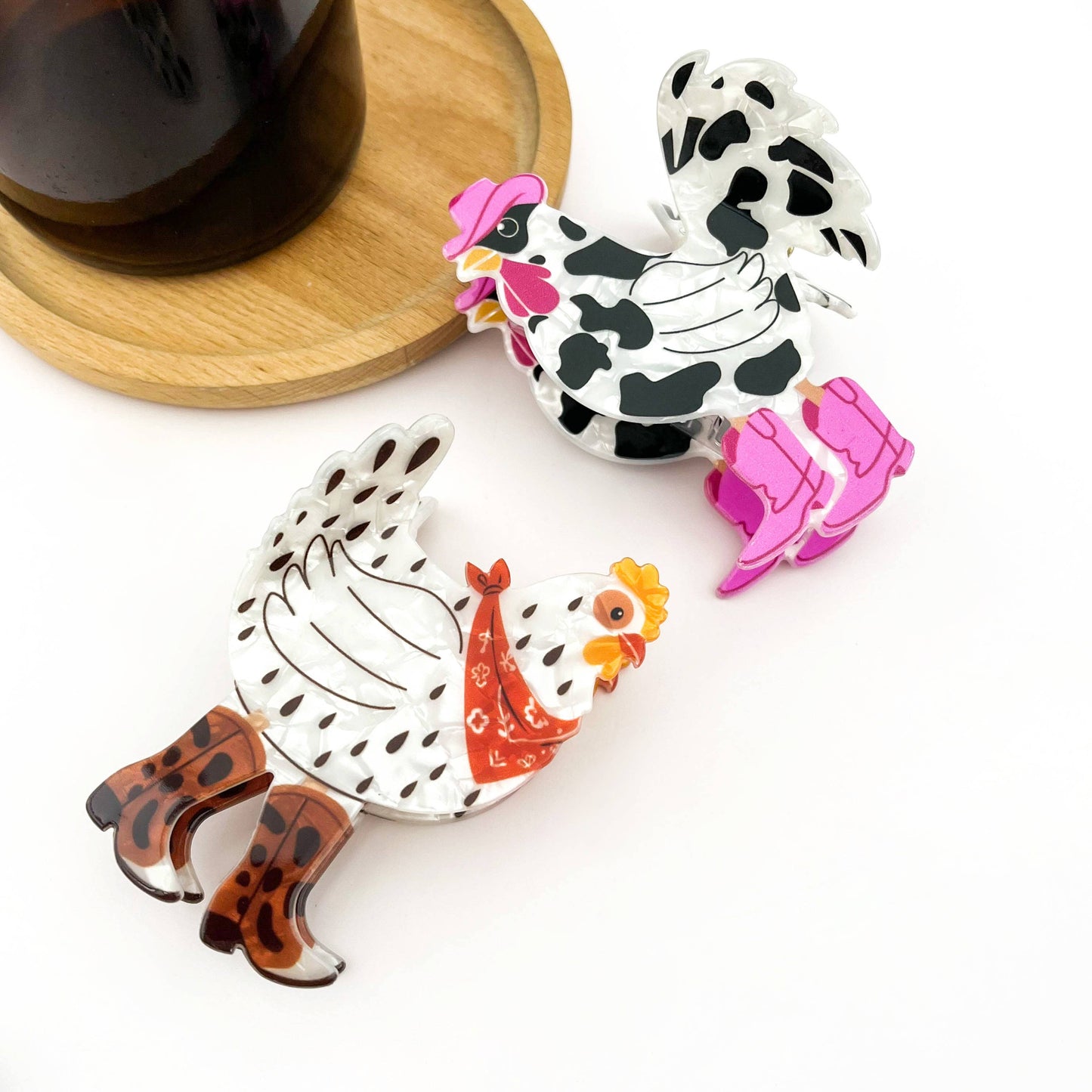 Diva - Chicken Boots Hair Clips