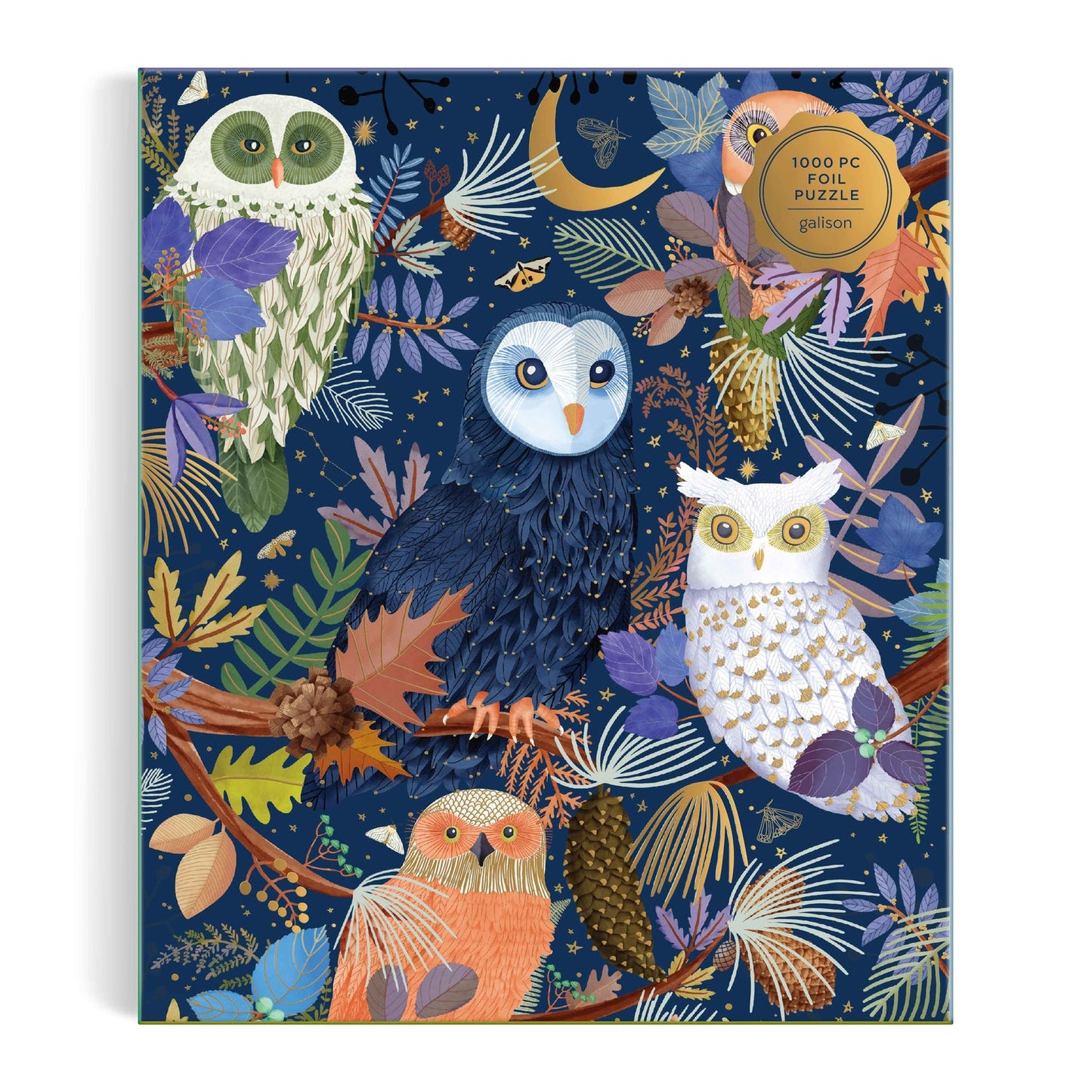 Galison - Owls at Dawn Foil Puzzle - 1000pc