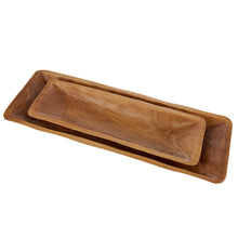 Load image into Gallery viewer, Amalfi - Wooden Tray Rectangle Collection - Walnut
