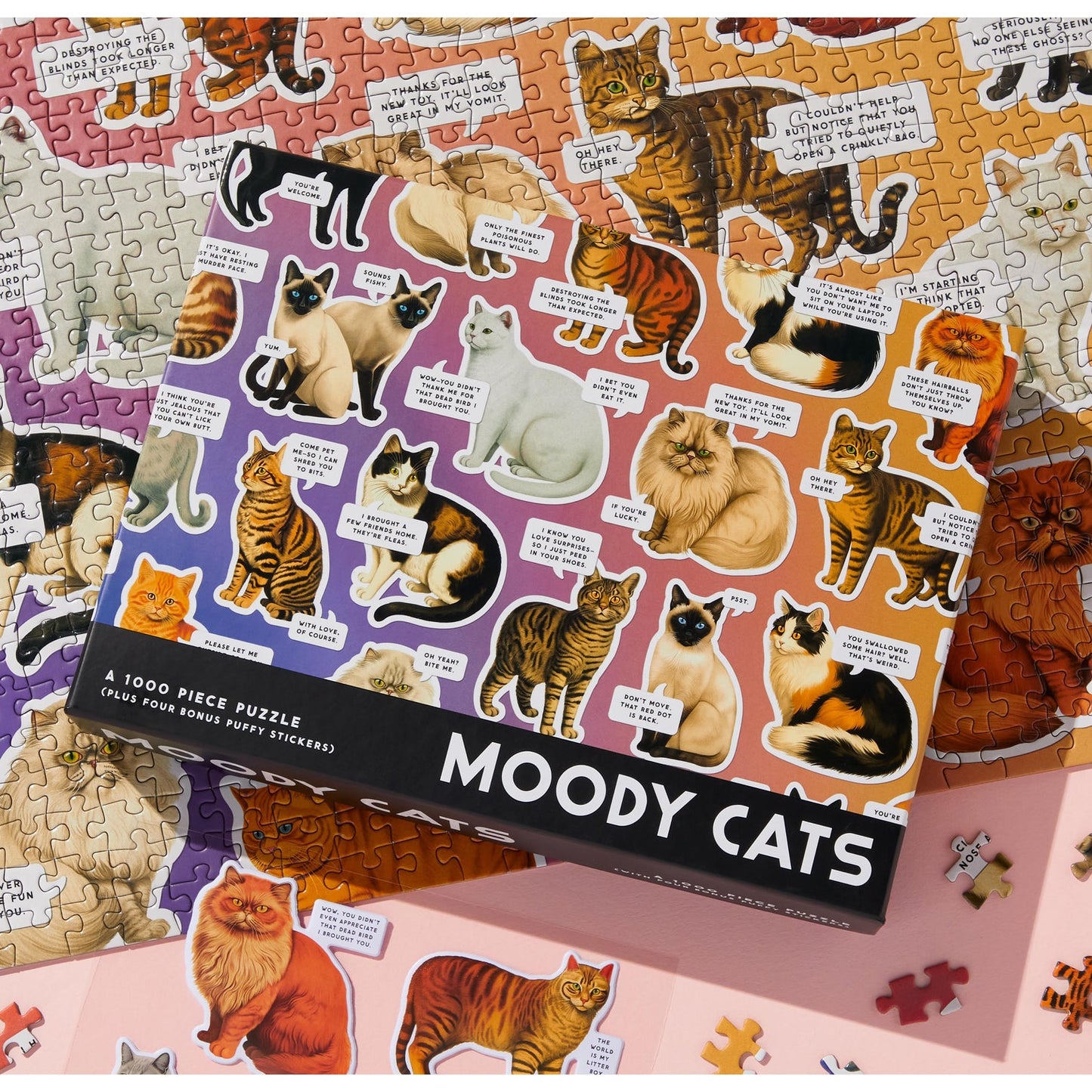 Brass Monkey - Moody Cats - 1000pc Puzzle